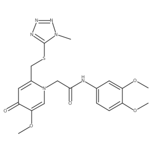 N-(3,4-dimethoxyphenyl)-2-(5-methoxy-2-(((1-methyl-1H-tetrazol-5-yl)thio)methyl)-4-oxopyridin-1(4H)-yl)acetamide Structure