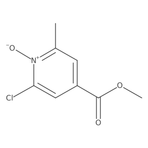 2-Chloro-4-(methoxycarbonyl)-6-methylpyridine 1-oxide Structure