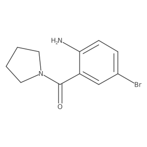 (2-Amino-5-bromophenyl)(pyrrolidin-1-yl)methanone Structure