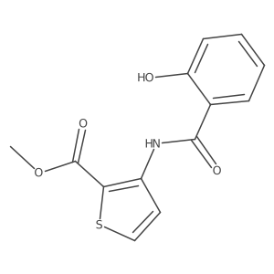Methyl 3-[(2-hydroxybenzoyl)amino]-2-thiophenecarboxylate Structure