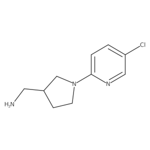 [1-(5-Chloropyridin-2-yl)pyrrolidin-3-yl]methanamine结构式