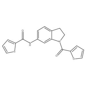 N-(1-(furan-2-carbonyl)indolin-6-yl)thiophene-2-carboxamide Structure