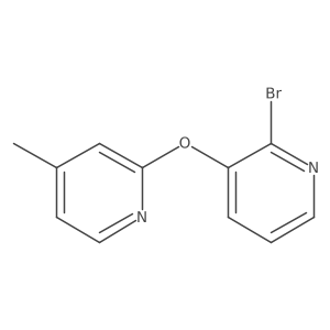 2-Bromo-3-((4-methylpyridin-2-yl)oxy)pyridine结构式