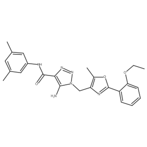 5-amino-N-(3,5-dimethylphenyl)-1-{[2-(2-ethoxyphenyl)-5-methyl-1,3-oxazol-4-yl]methyl}-1H-1,2,3-triazole-4-carboxamide Structure