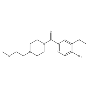 (4-Amino-3-methoxyphenyl)[4-(2-methoxyethyl)-1-piperazinyl]methanone Structure