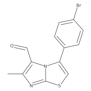 3-(4-Bromophenyl)-6-methylimidazo[2,1-B]thiazole-5-carboxaldehyde Structure