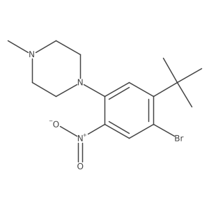 1-(4-Bromo-5-(tert-butyl)-2-nitrophenyl]-4-methylpiperazine Structure