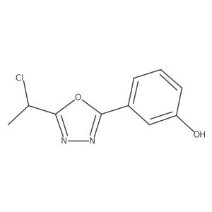 3-[5-(1-Chloroethyl)-1,3,4-oxadiazol-2-yl]phenol结构式