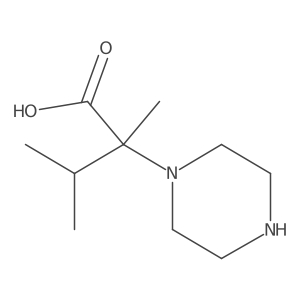 (2S)-2,3-dimethyl-2-piperazin-1-ylbutanoic acid dihydrochloride Structure