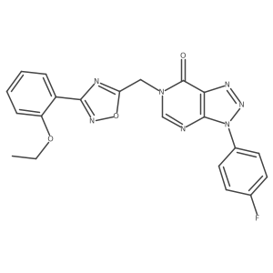 6-((3-(2-ethoxyphenyl)-1,2,4-oxadiazol-5-yl)methyl)-3-(4-fluorophenyl)-3H-[1,2,3]triazolo[4,5-d]pyrimidin-7(6H)-one Structure