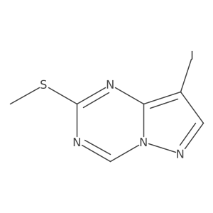 8-Iodo-2-methylsulfanylpyrazolo[1,5-a][1,3,5]triazine Structure
