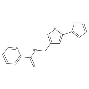 N-((5-(thiophen-2-yl)isoxazol-3-yl)methyl)picolinamide Structure