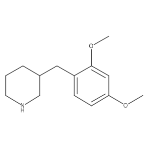 3-(2,4-Dimethoxybenzyl)piperidine结构式