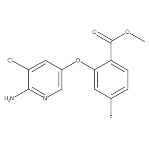 Methyl 2-(6-amino-5-chloropyridin-3-yloxy)-4-fluorobenzoate Structure