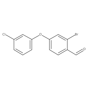 2-Bromo-4-(3-chlorophenoxy)benzaldehyde Structure
