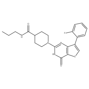 1-(7-(2-fluorophenyl)-4-oxo-3,4-dihydrothieno[3,2-d]pyrimidin-2-yl)-N-propylpiperidine-4-carboxamide Structure