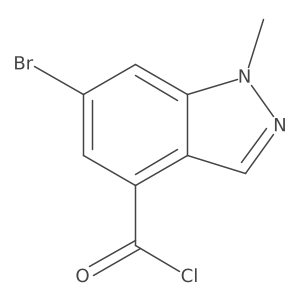 6-Bromo-1-methylindazole-4-carbonyl chloride Structure