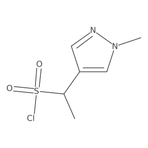 1-(1-Methyl-1H-pyrazol-4-yl)ethane-1-sulfonyl chloride Structure