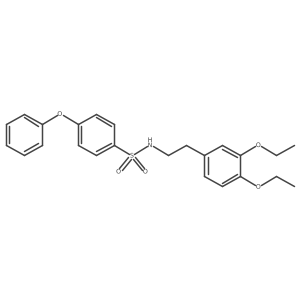 N-[2-(3,4-diethoxyphenyl)ethyl]-4-phenoxybenzene-1-sulfonamide Structure