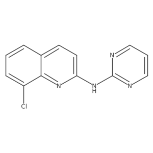 8-Chloro-N-2-pyrimidinyl-2-quinolinamine结构式