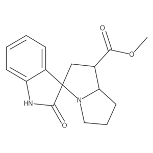 Methyl 2'-oxospiro[1,2,5,6,7,8-hexahydropyrrolizine-3,3'-indoline]-1-carboxylate结构式