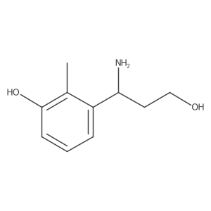 3-(1-Amino-3-hydroxypropyl)-2-methylphenol结构式