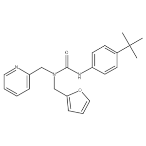 3-(4-(Tert-butyl)phenyl)-1-(furan-2-ylmethyl)-1-(pyridin-2-ylmethyl)urea Structure