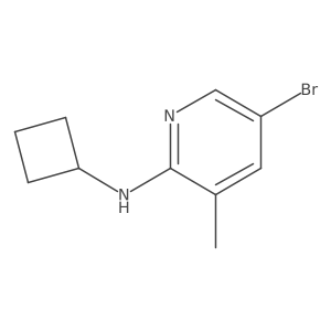 5-bromo-N-cyclobutyl-3-methylpyridin-2-amine Structure