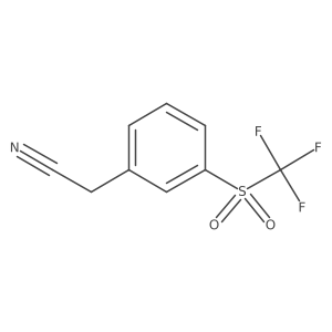 3-(Trifluoromethylsulfonyl)phenylacetonitrile Structure