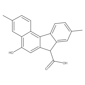 5-hydroxy-3,9-dimethyl-7H-benzo[c]fluorene-7-carboxylic acid Structure
