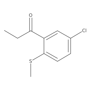 1-(5-Chloro-2-(methylthio)phenyl)propan-1-one Structure