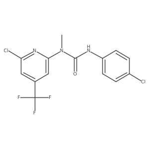 3-(4-Chlorophenyl)-1-(6-chloro-4-(trifluoromethyl)pyridin-2-yl)-1-methylurea结构式