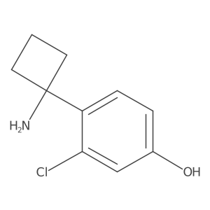 4-(1-Aminocyclobutyl)-3-chlorophenol Structure