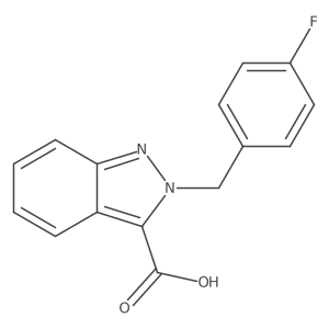 2-(4-Fluorobenzyl)-2H-indazole-3-carboxylic acid结构式