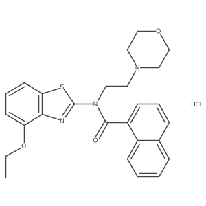 N-(4-ethoxybenzo[d]thiazol-2-yl)-N-(2-morpholinoethyl)-1-naphthamide hydrochloride Structure