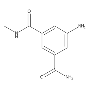 5-amino-3-N-methylbenzene-1,3-dicarboxamide结构式