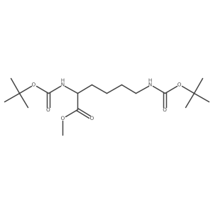 N2,N6-Bis[(1,1-dimethylethoxy)carbonyl]-D-lysine methyl ester结构式