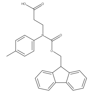 3-{[(9H-fluoren-9-ylmethoxy)carbonyl](4-methylphenyl)amino}propanoic acid Structure