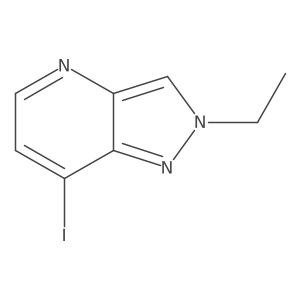 2-Ethyl-7-iodopyrazolo[4,3-b]pyridine结构式