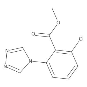 Methyl 2-chloro-6-(4H-1,2,4-triazol-4-yl)benzoate结构式