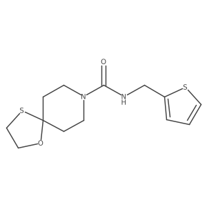 N-(thiophen-2-ylmethyl)-1-oxa-4-thia-8-azaspiro[4.5]decane-8-carboxamide Structure