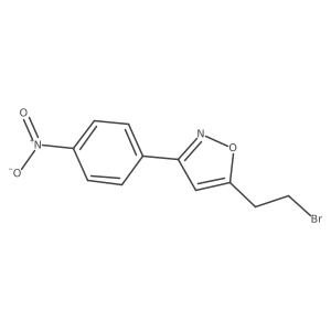 5-(2-Bromoethyl)-3-(4-nitrophenyl)isoxazole Structure