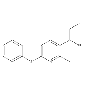 1-(2-Methyl-6-(phenylthio)pyridin-3-yl)propan-1-amine Structure