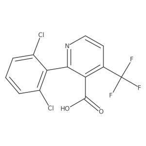 2-(2,6-Dichlorophenyl)-4-(trifluoromethyl)nicotinic acid Structure
