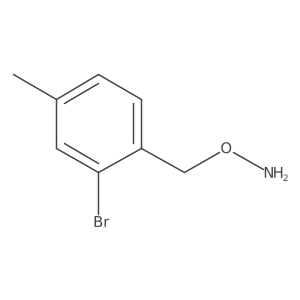 o-[(2-Bromo-4-methylphenyl)methyl]hydroxylamine Structure