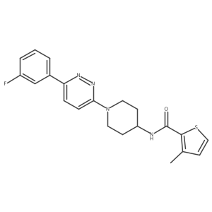N-{1-[6-(3-fluorophenyl)pyridazin-3-yl]piperidin-4-yl}-3-methylthiophene-2-carboxamide Structure