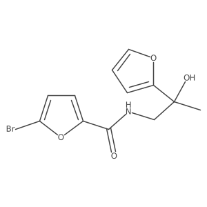 5-bromo-N-[2-(furan-2-yl)-2-hydroxypropyl]furan-2-carboxamide Structure