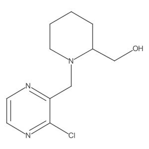(1-((3-Chloropyrazin-2-yl)methyl)piperidin-2-yl)methanol Structure
