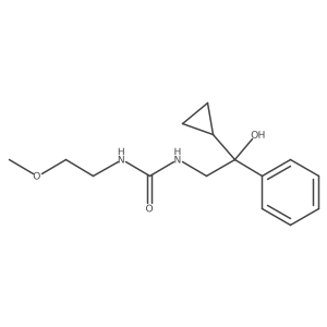 1-(2-Cyclopropyl-2-hydroxy-2-phenylethyl)-3-(2-methoxyethyl)urea Structure