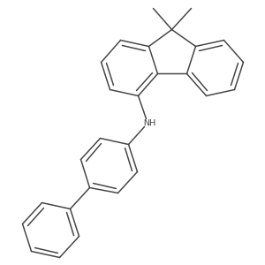 9,9-dimethyl-N-(4-phenylphenyl)fluoren-4-amine结构式